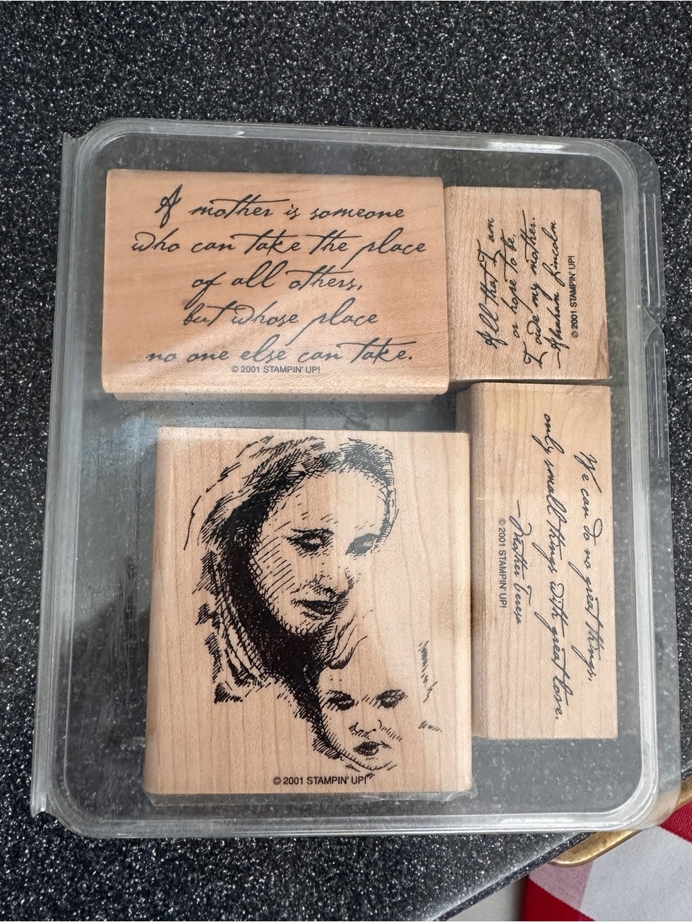 Stamping up “Mother and child ”, stamp sets ( set of 4 stamps